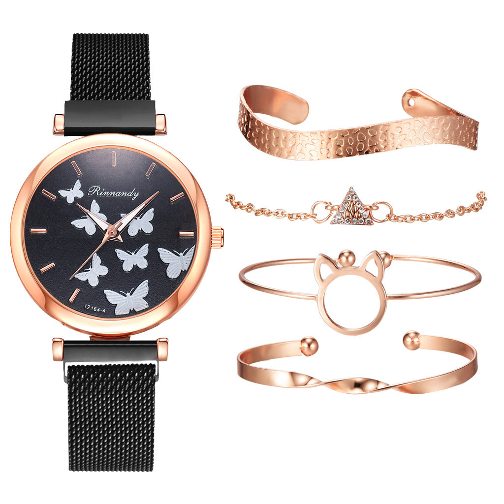 Magnet buckle leisure watch