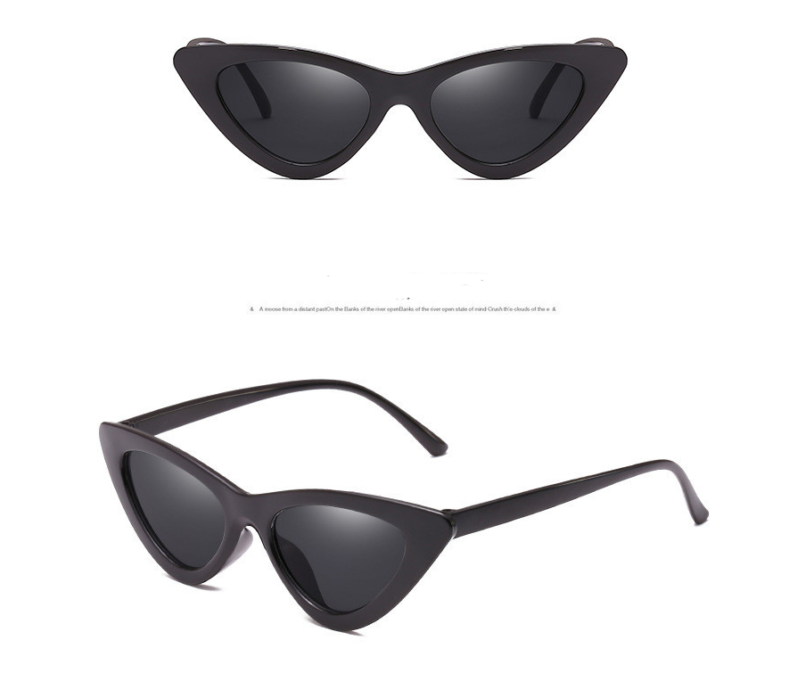 Trendy Triangle Cat Eye Sunglasses European And American Street Couple Style