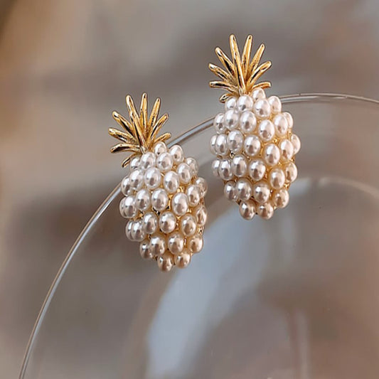 Pineapple Pearl Earrings