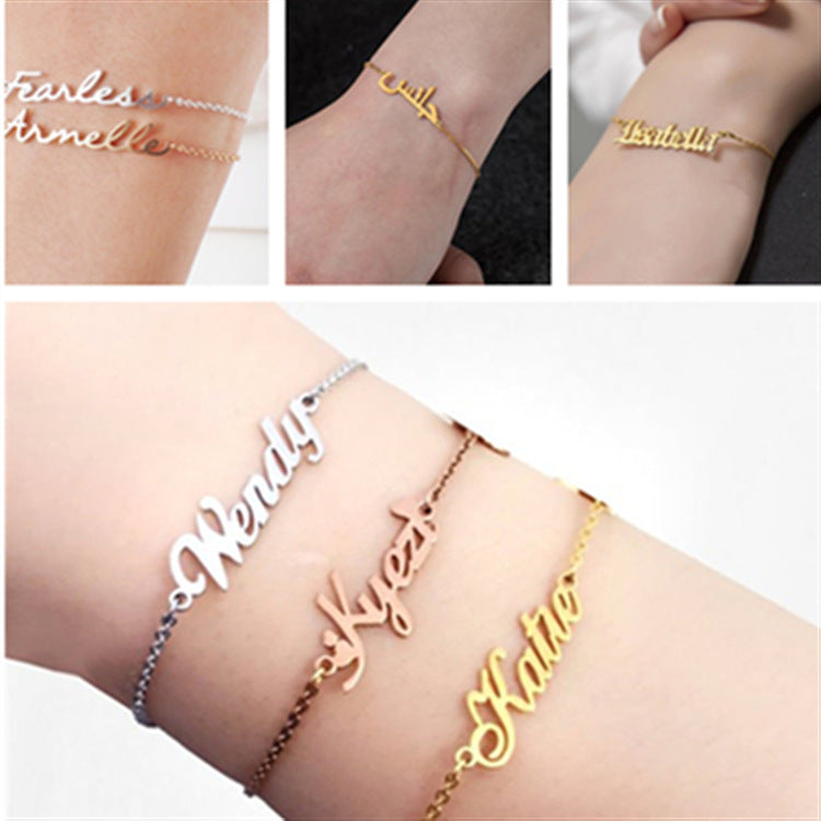 DIY name custom anklet